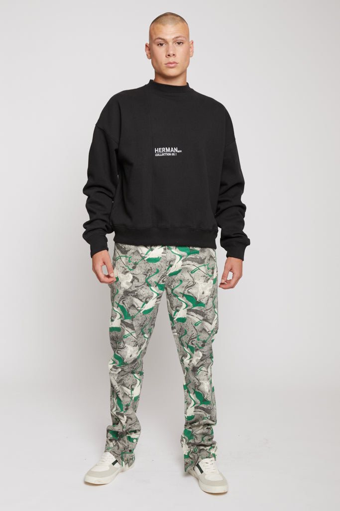 CREWNECK SWEATSHIRT - BLACK