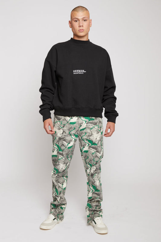 CREWNECK SWEATSHIRT - BLACK