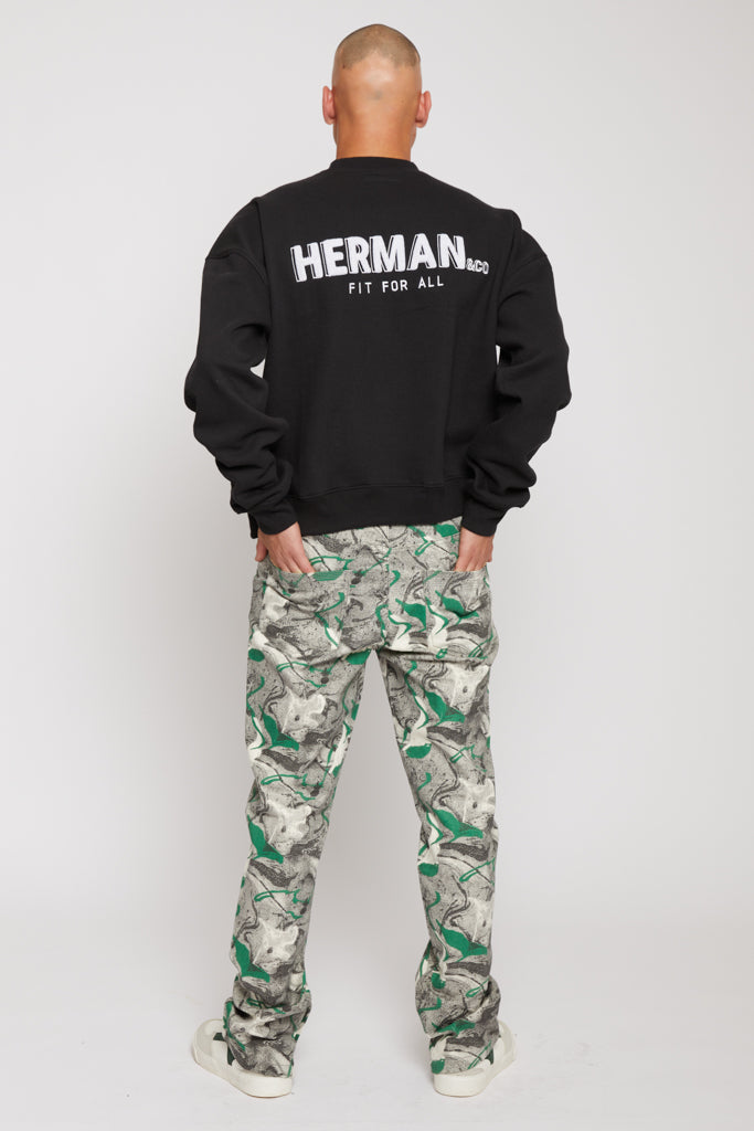 CREWNECK SWEATSHIRT - BLACK