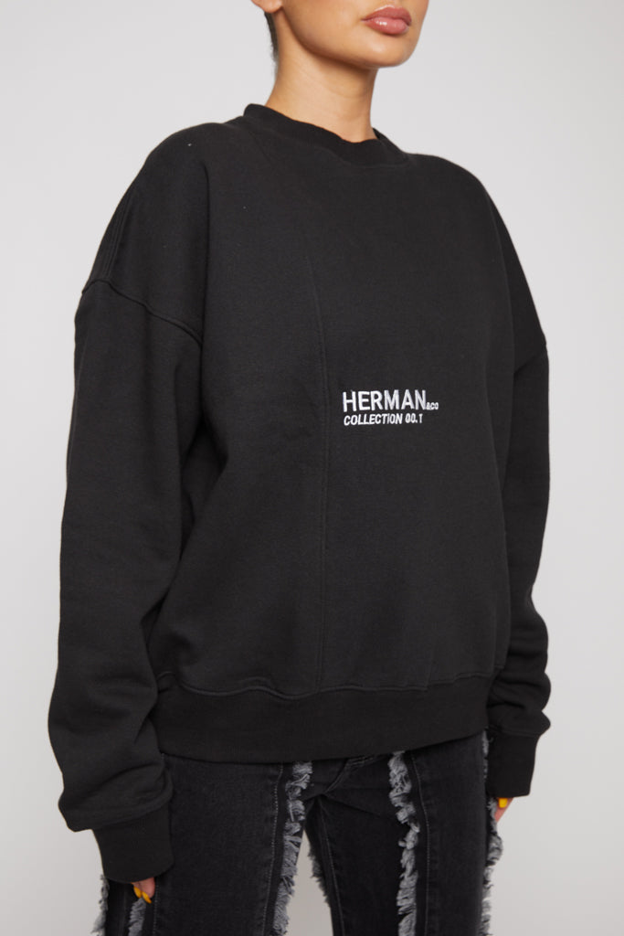 CREWNECK SWEATSHIRT - BLACK
