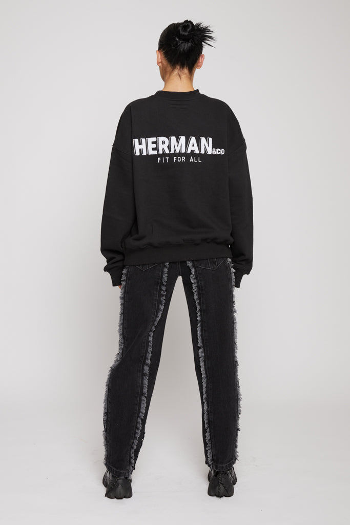 CREWNECK SWEATSHIRT - BLACK