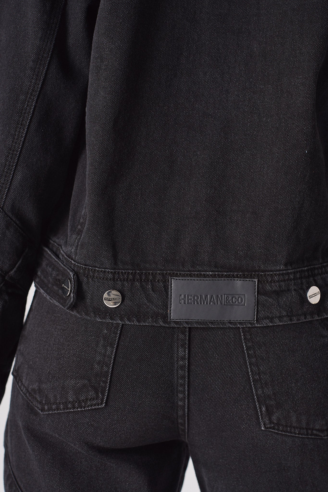 REGULAR DENIM JACKET - BLACK