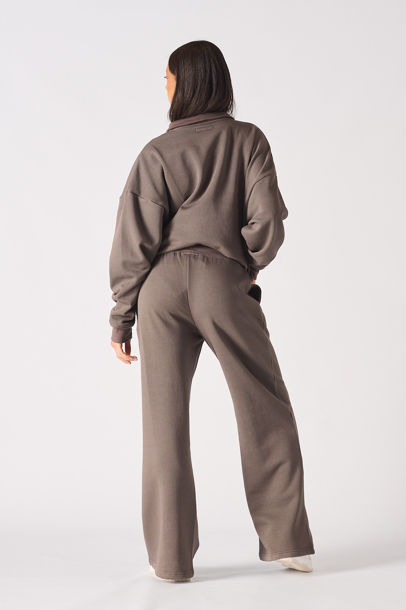 Wide Leg Jogger – Brown