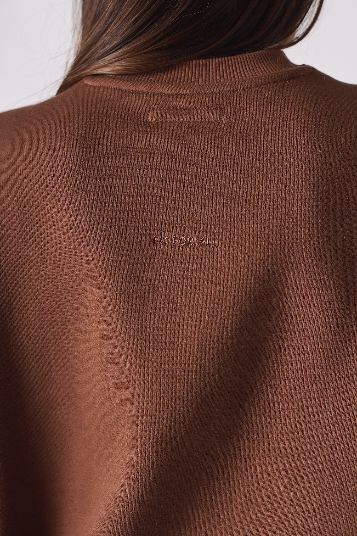CREW NECK JUMPER - BROWN