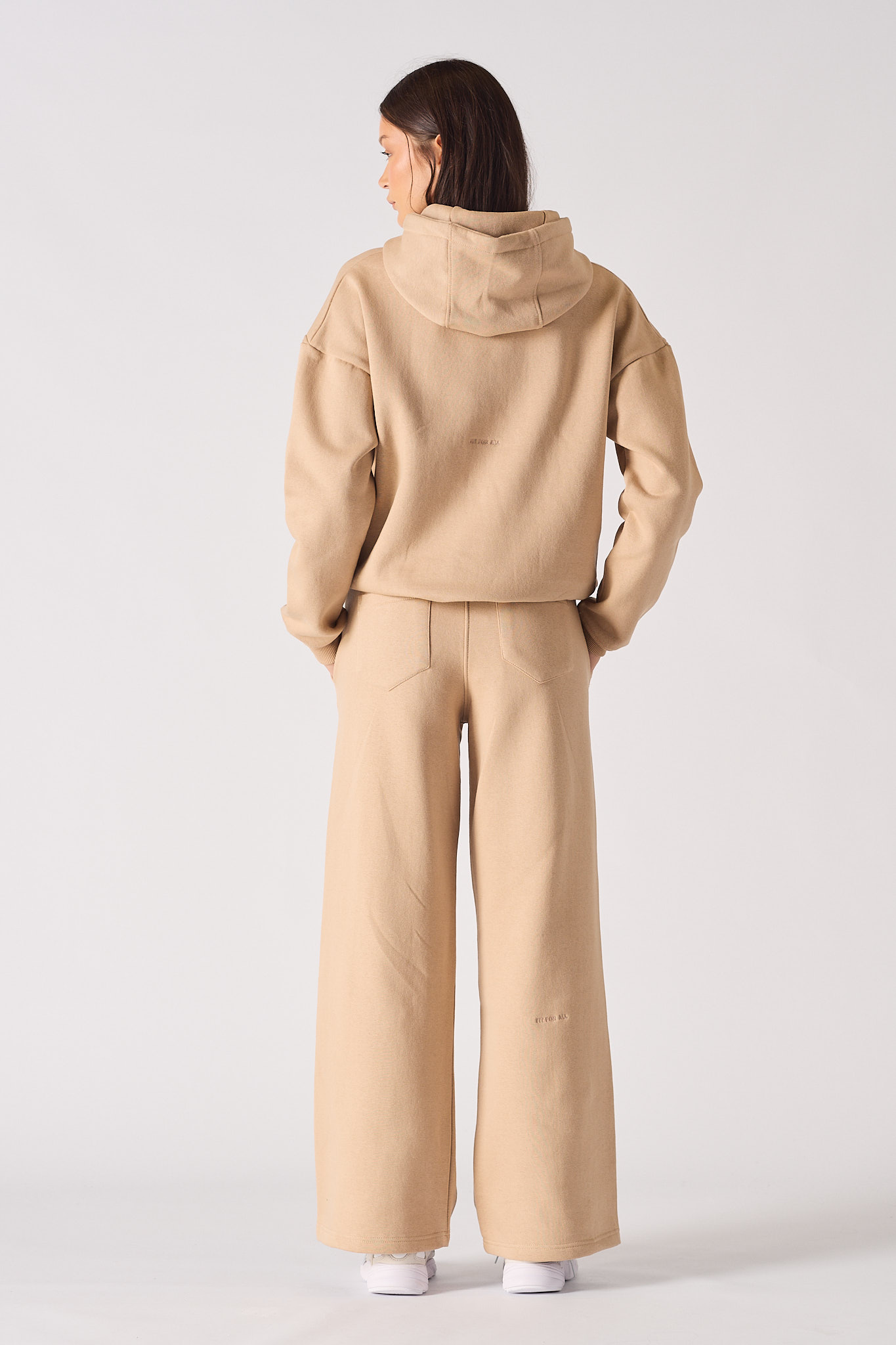 WIDE LEG JOGGERS - BEIGE
