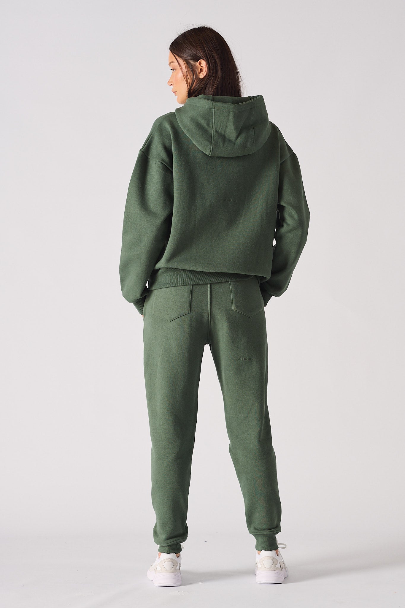 REGULAR PULLOVER HOODIE - DARK GREEN