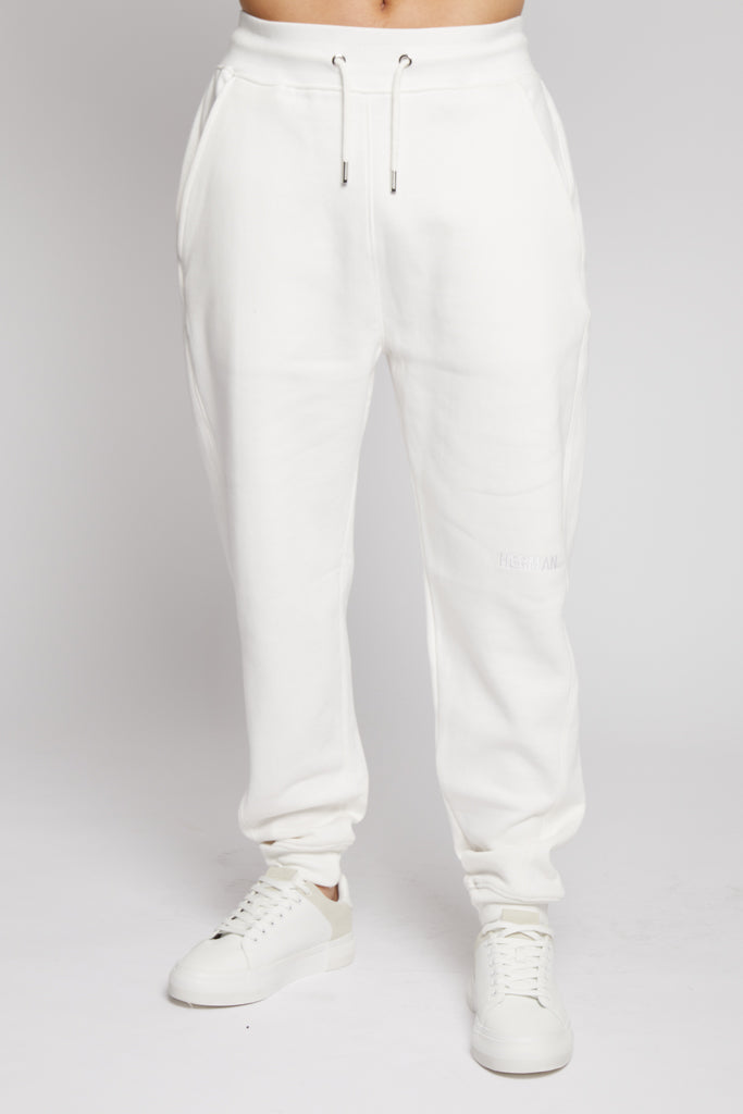 TAPERED JOGGERS - WHITE