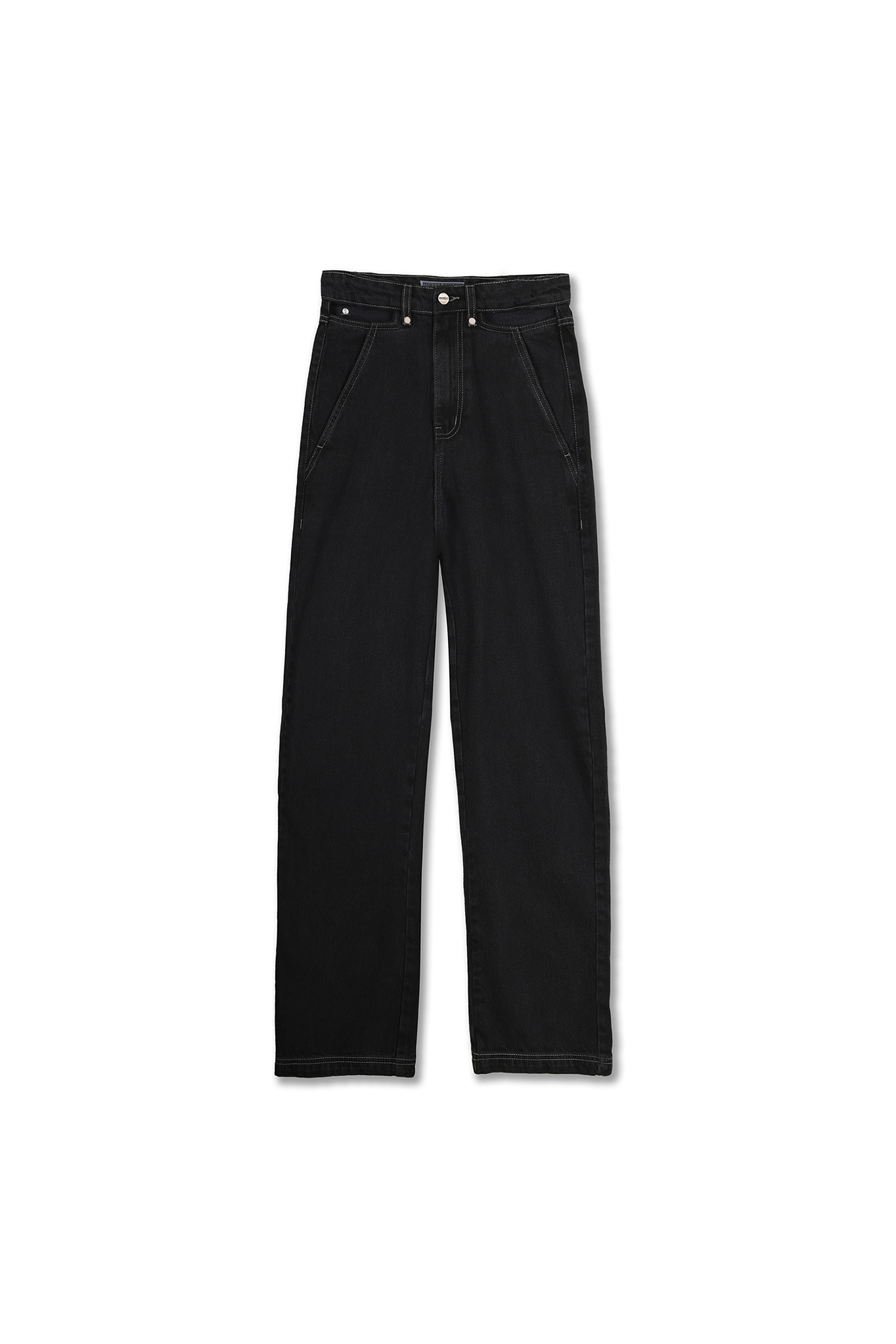 STRAIGHT LEG JEANS - BLACK