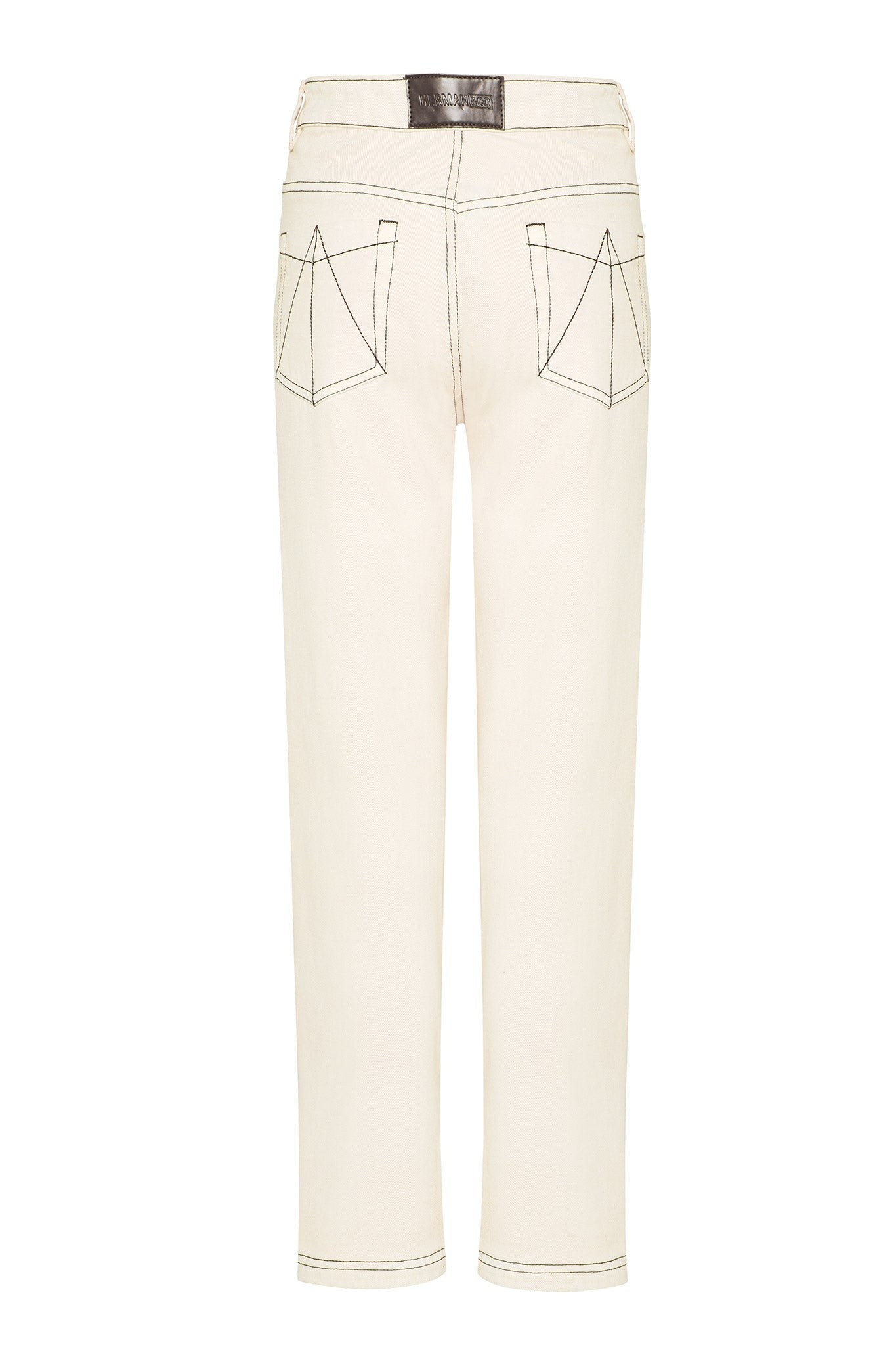 STRAIGHT LEG JEANS - ECRU WASH