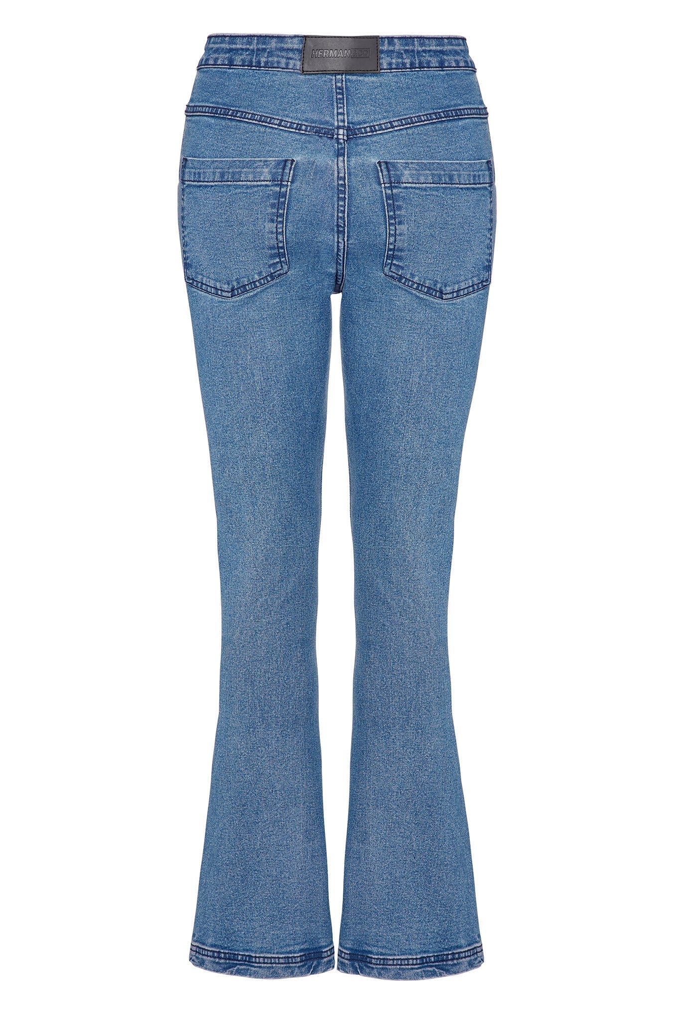 HIGH WAISTED FLARE JEANS- BLUE