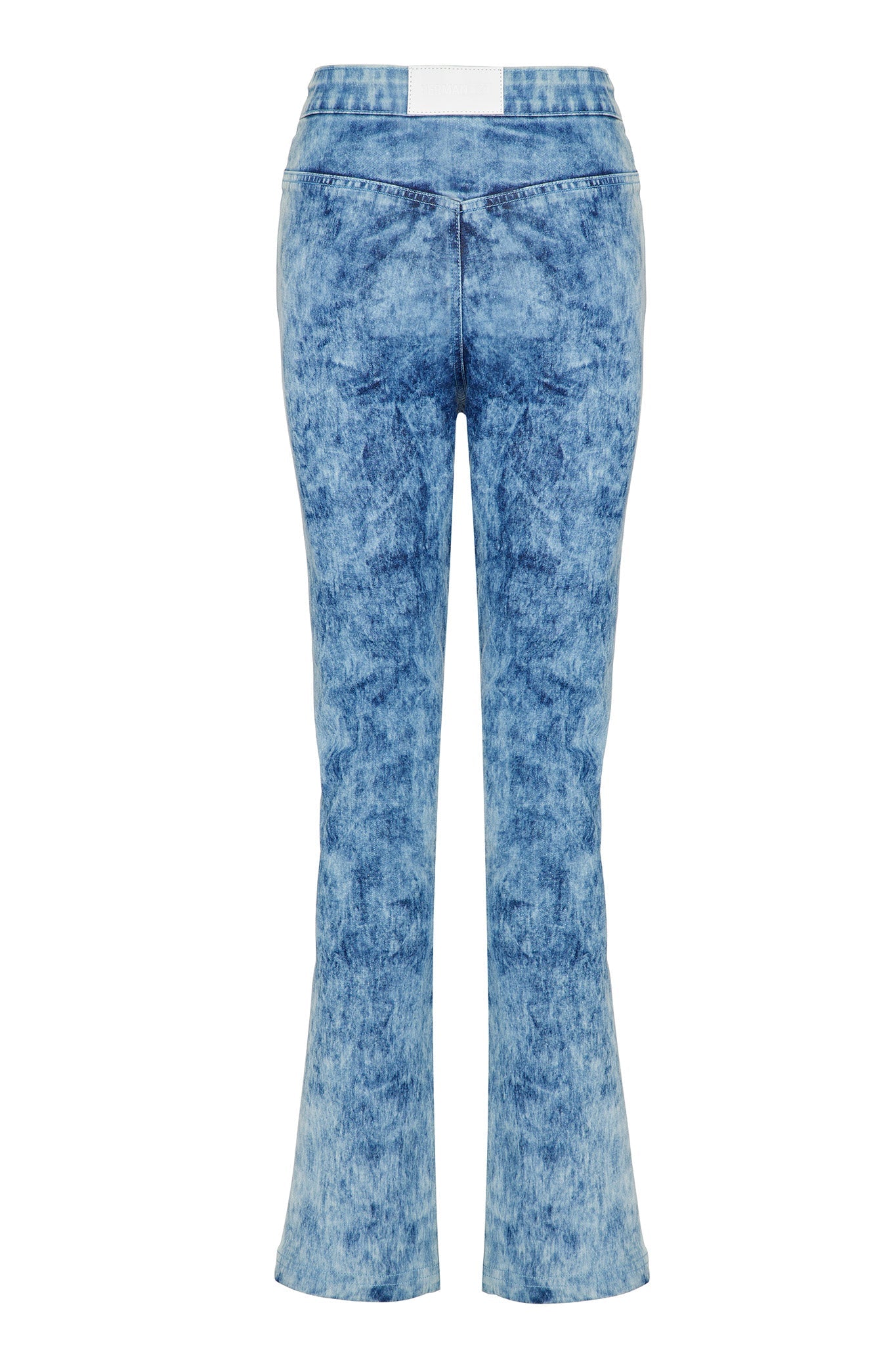 HIGH WAISTED FLARE JEANS - BLUE