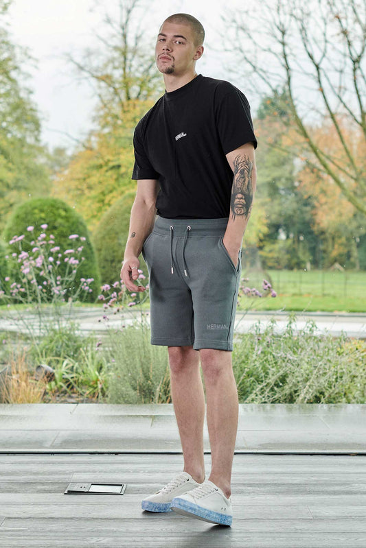 HERMAN SWEAT SHORTS - COOL GREY