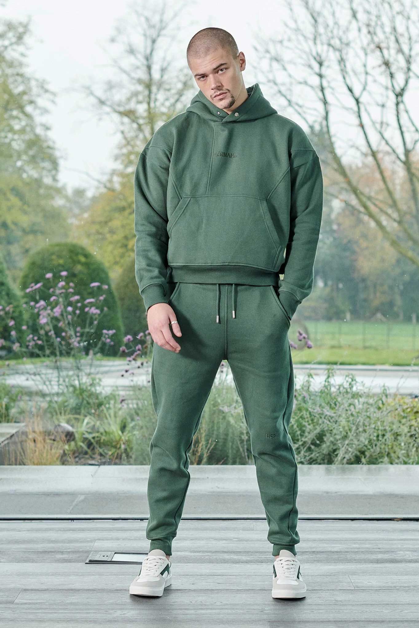PULLOVER HOODIE - DARK GREEN