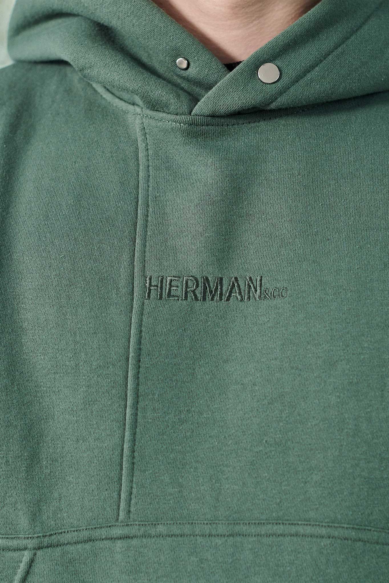 PULLOVER HOODIE - DARK GREEN