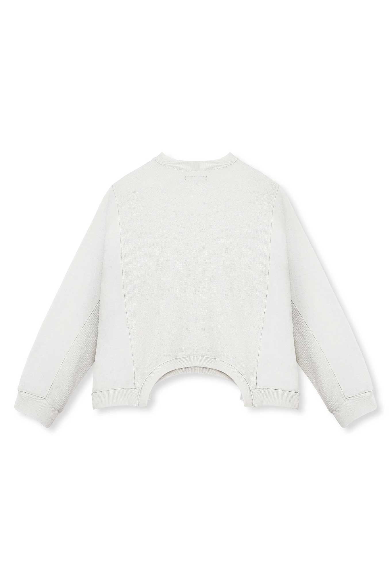 CREW NECK JUMPER  - WHITE