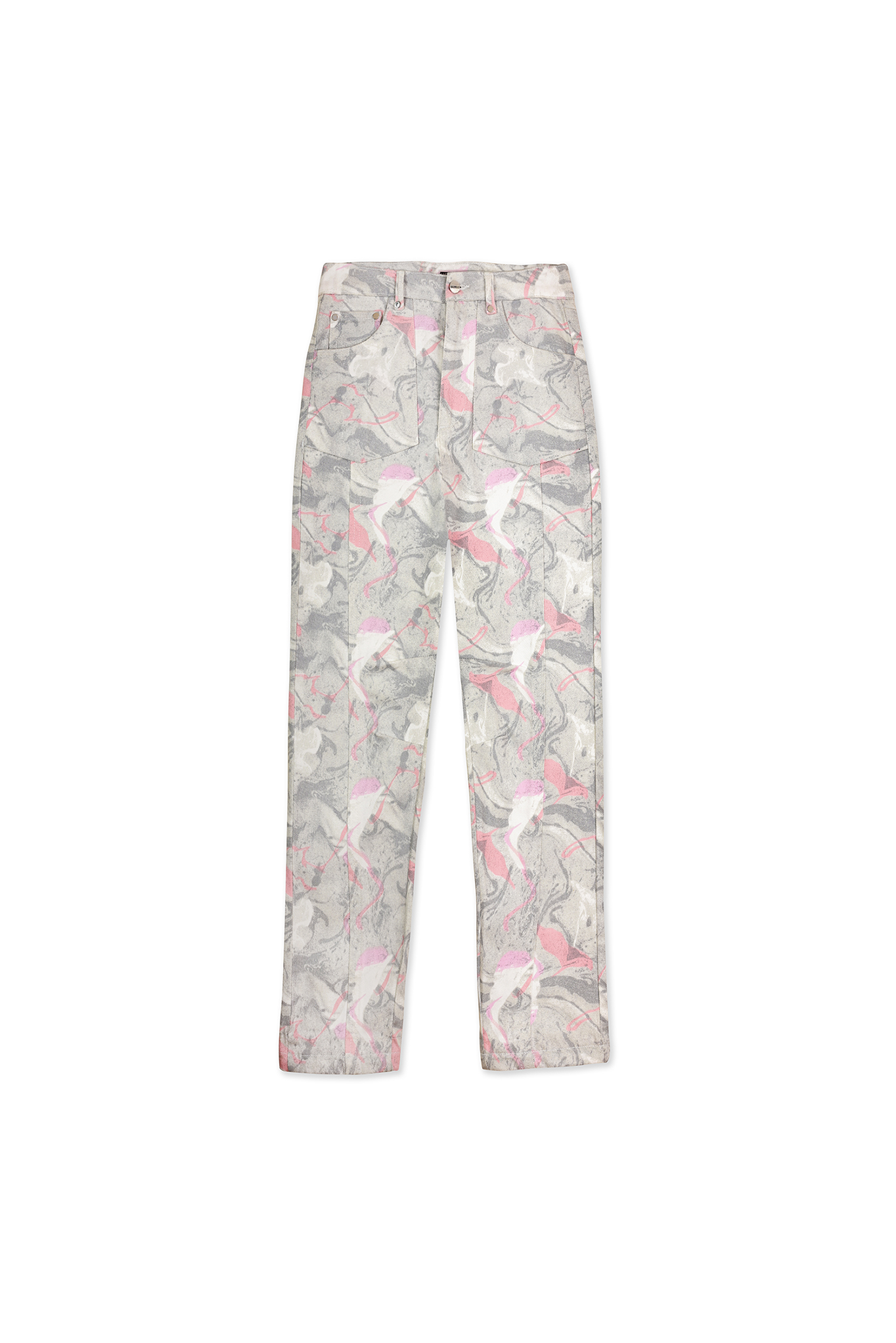 STRAIGHT LEG JEANS - LIGHT GREY