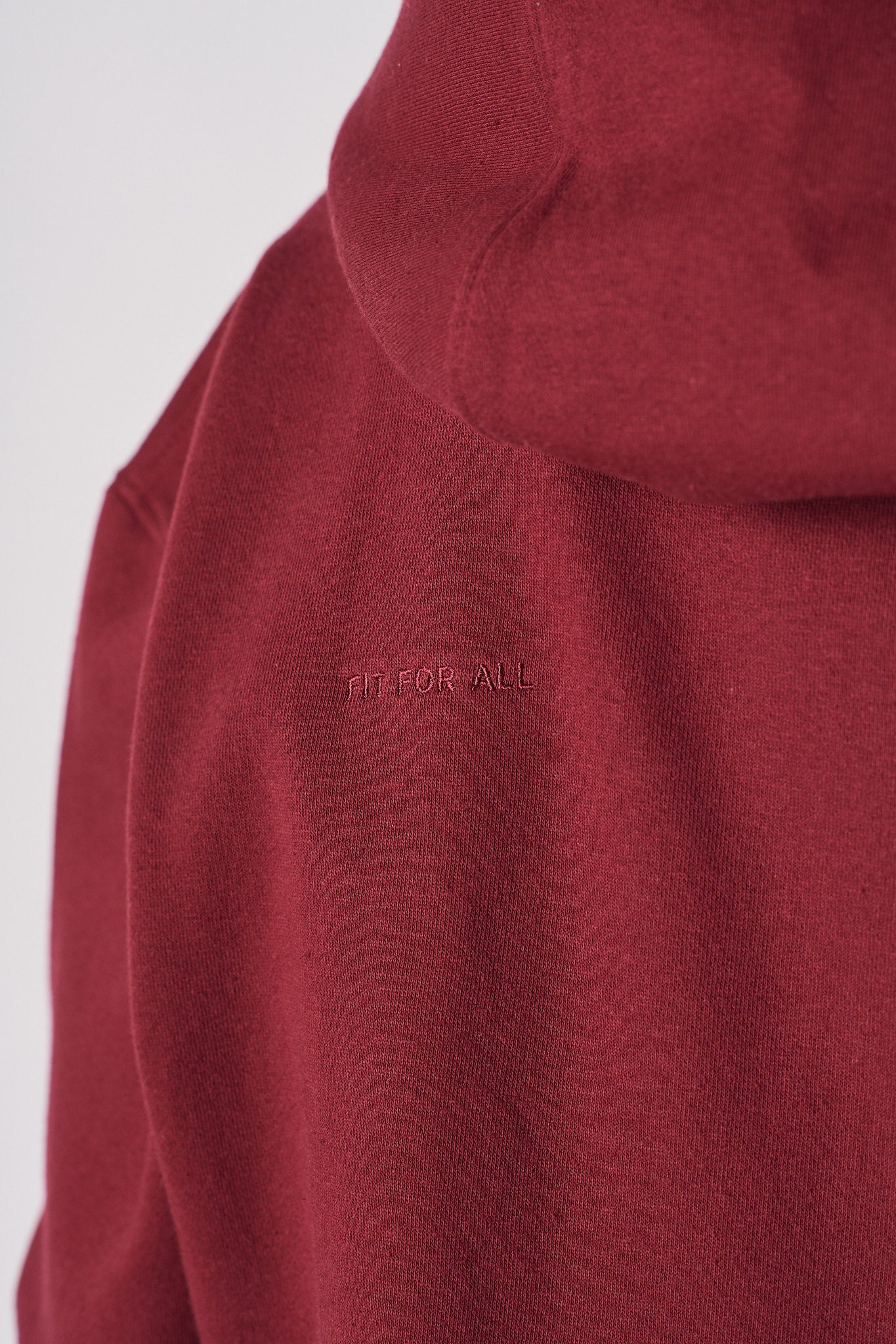REGULAR ZIP UP HOODIE - Burgundy