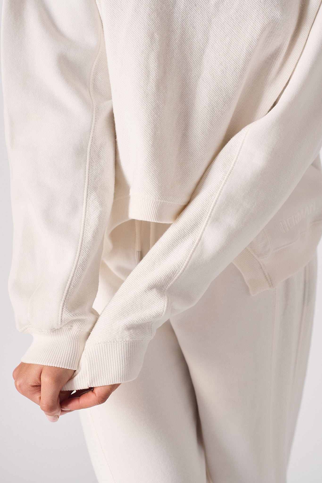 CREW NECK JUMPER  - WHITE