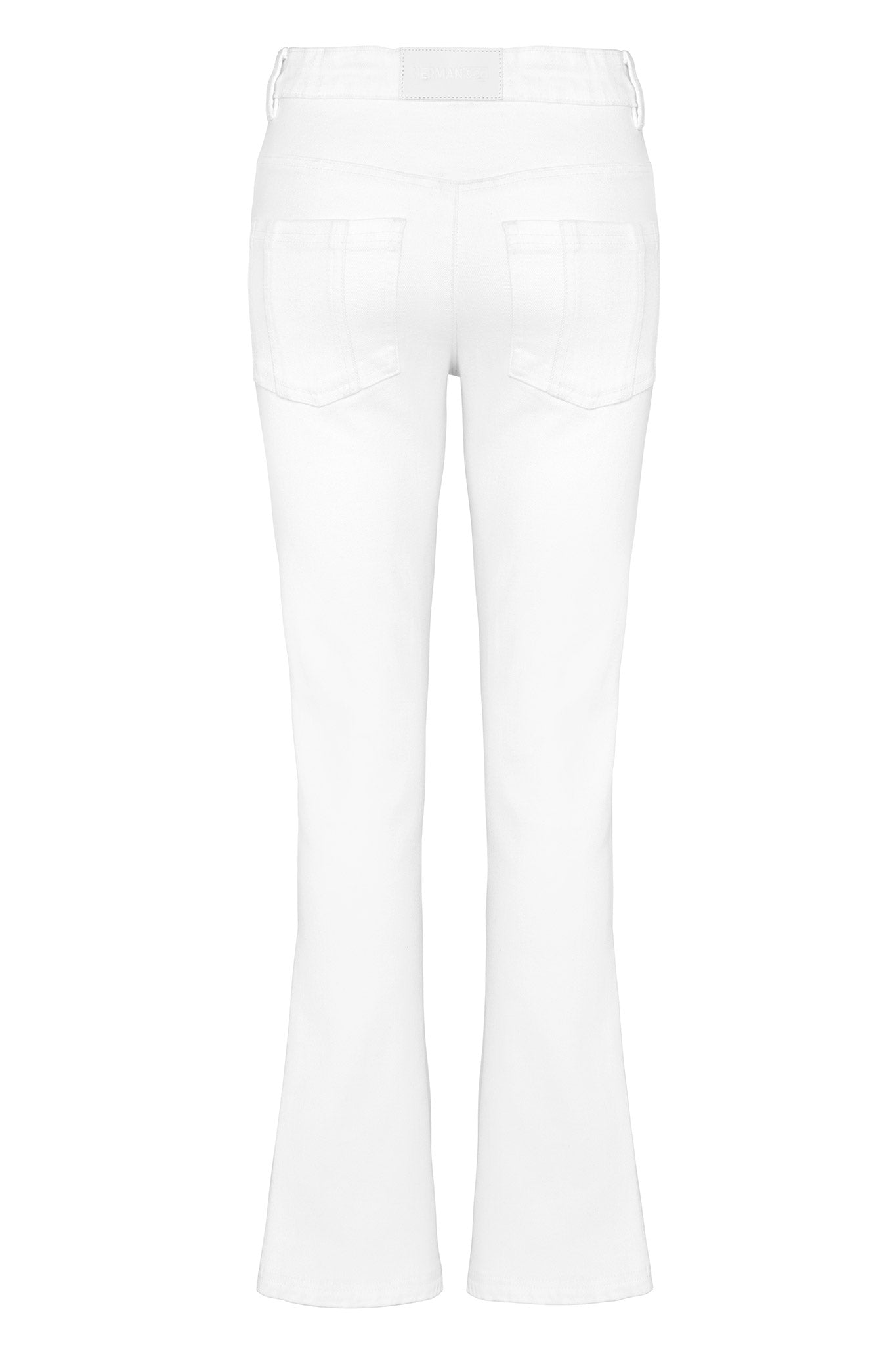 HIGH WAISTED FLARE JEANS - WHITE