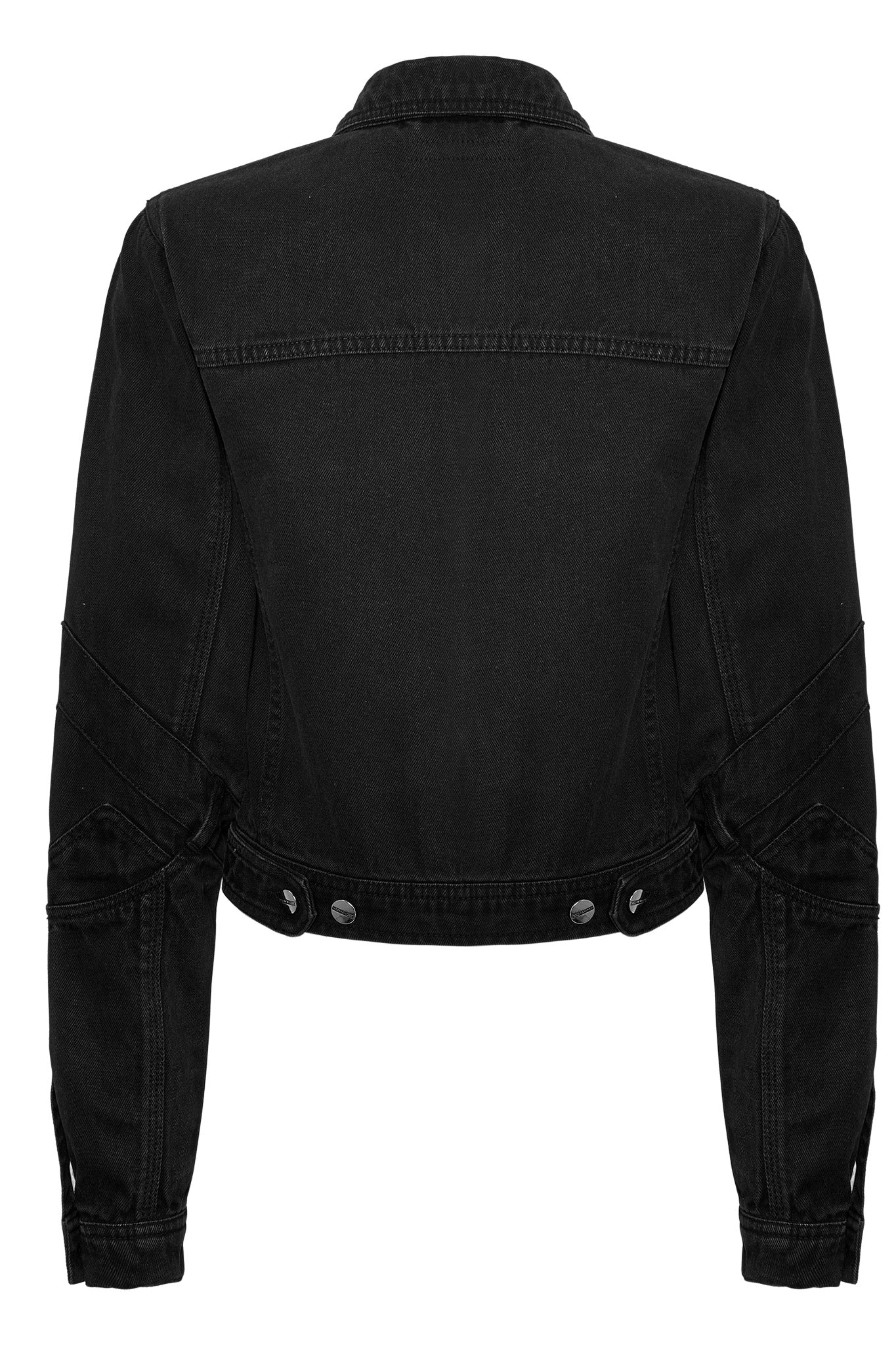 REGULAR DENIM JACKET - BLACK